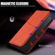 thumbnail image 2 of Funda Cartera Magnética para Motorola Edge 30 Protección Antichoque con Ranuras Naranja, 2 of 6