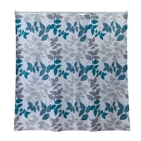 Metalhsa - Cortina De Baño 180 X 180 Cm Poliéster Hojas Turquesa