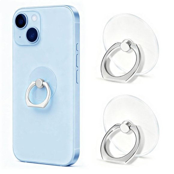 Anillo de soporte para celular VOVIGGOL 2 unidades rotación 360° transparente