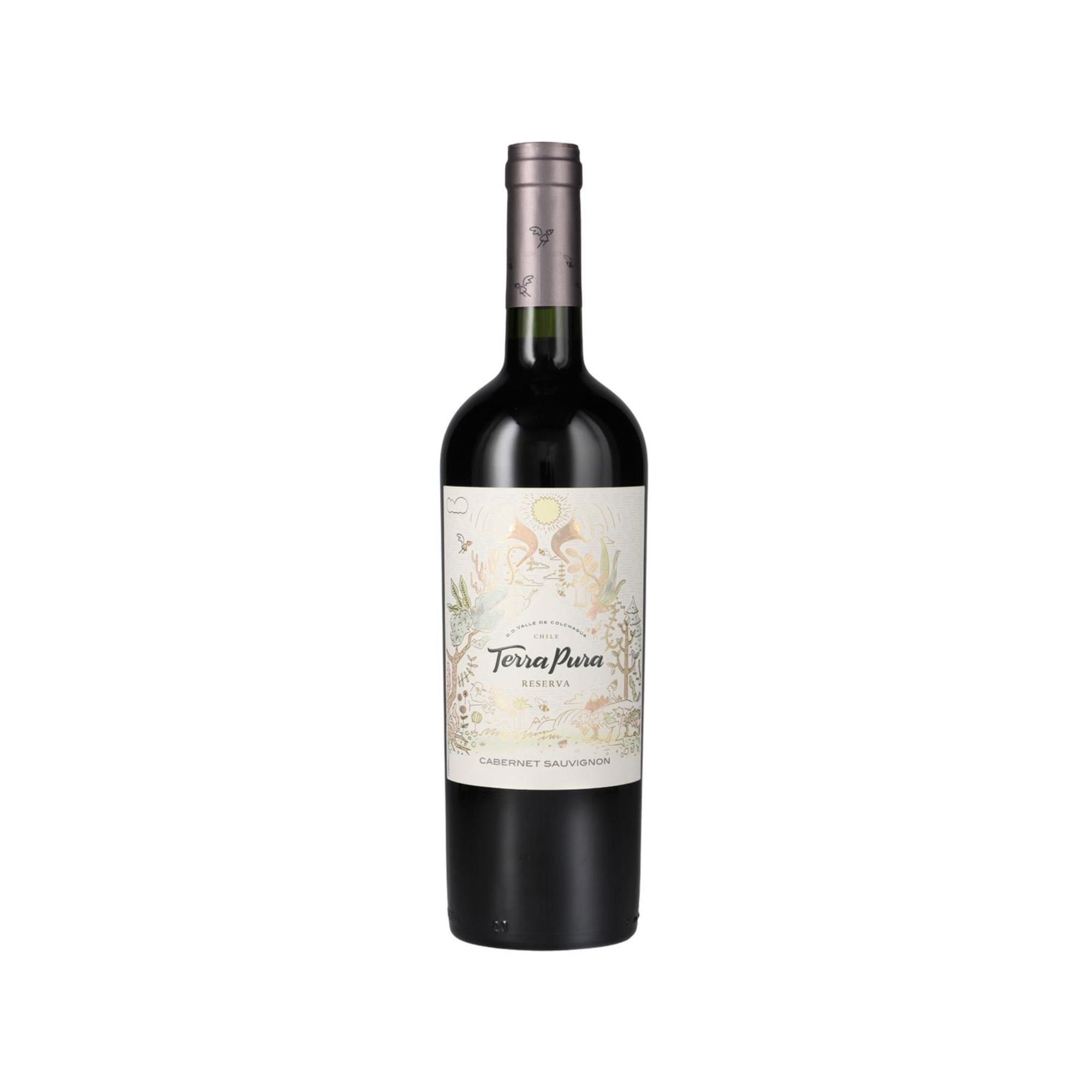 Vino Tinto Cabernet Sauvignon Gran Reserva 13.5° Botella 750 ml Terrapura
