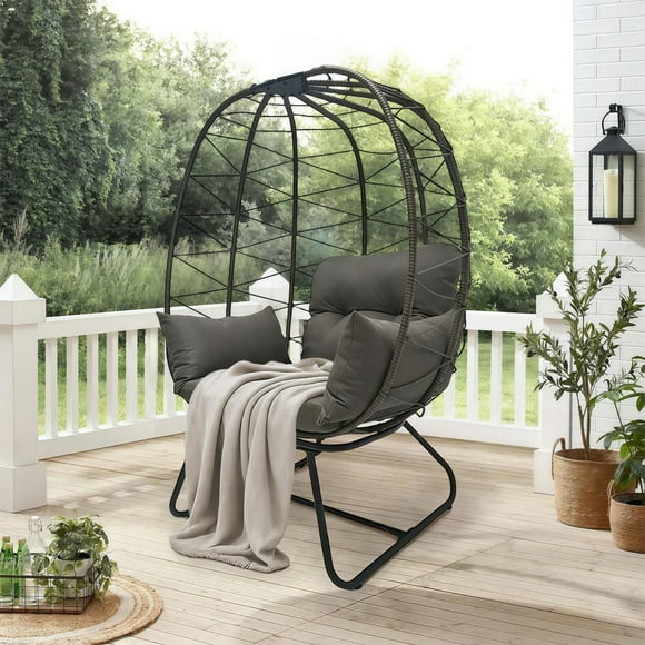 Silla Terraza Huevo Gris