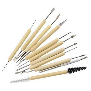 Magideal - 11X De Esculpir Arcilla Talla De Modelado De Dos Cara Herramientas De Esculpir De Bricolaje Para Creaciones De Arcilla Ilimitadas Proyectos De