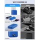 thumbnail image 2 of Batería Externa Nusyddy 20000 mAh Carga Rápida Azul Marino, 2 of 8