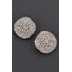 thumbnail image 4 of Pendientes De Botón Fashnzfab Redondos Con Piedras De Strass Oro y Plata, 4 of 4