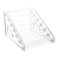 Magideal - Estante Organizador De Cosméticos, Esmaltes De Uñas, Elevador Estable, Estante De Exhibición De Maquillaje Transparente, Organizador De Cuidado De La 7 Niveles