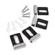 thumbnail image 3 of 4 Piezas Clips De Espejo De Acero Inoxidable Clips De Retención Pesados Para Montaje En Pared Negro Plata L, 3 of 5
