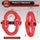 thumbnail image 2 of Cadena de Seguridad AMBULL 1/2" G80 12,000 lb Rojo (2 unidades), 2 of 7