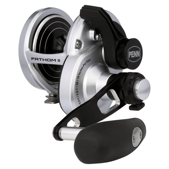 Carrete PENN Fathom II 25NLD2LH de arrastre de palanca y 2 velocidades