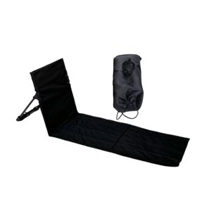 Ioensy - Asiento De Suelo Con Respaldo, Tumbona, Para Patio, Para Adultos, Plegable, Para Playa, Color Negro