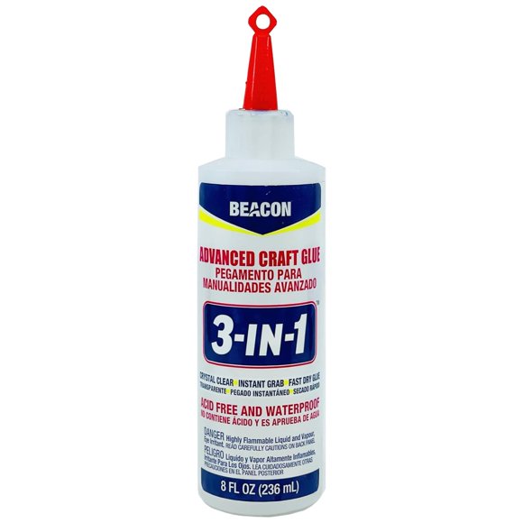 Craft Glue Beacon 3 en 1, avanzado, secado rápido, 240 ml, resistente al agua