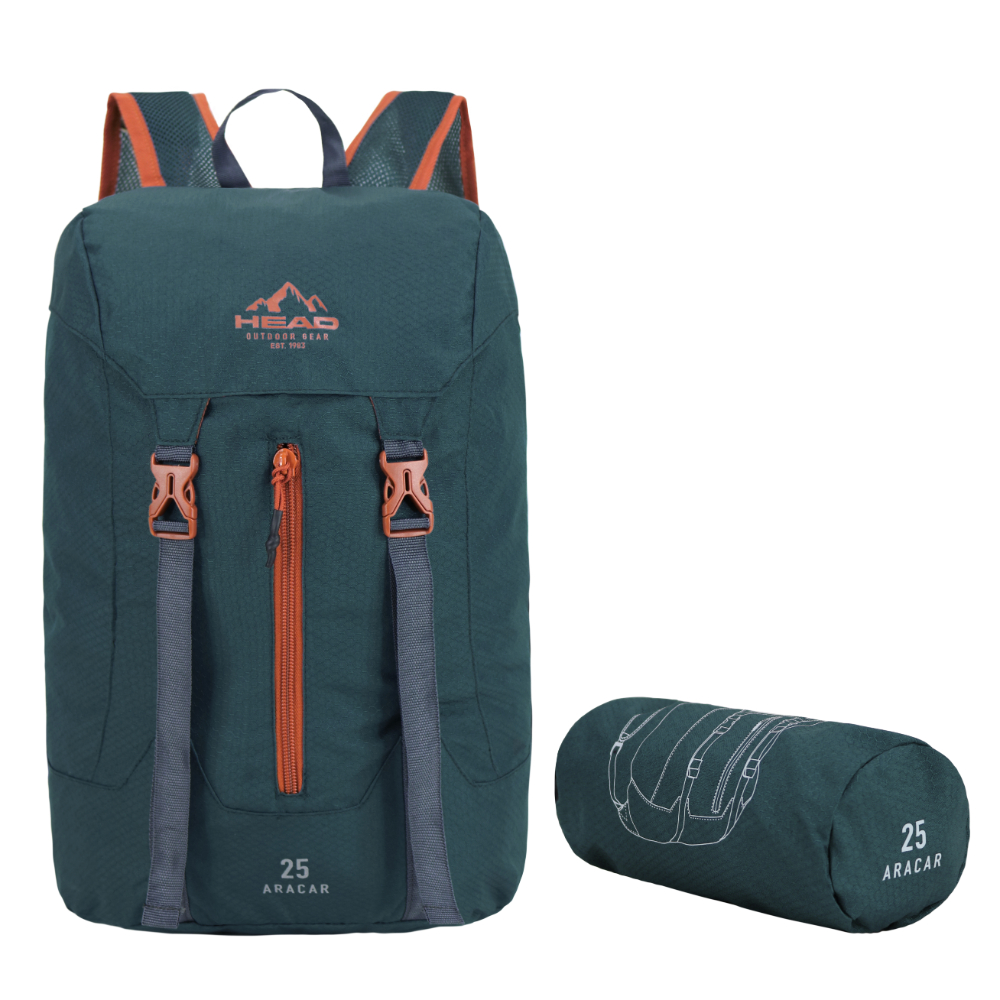 Mochila Outdoor Camping Aracar 25 Petroleo Terracota Head