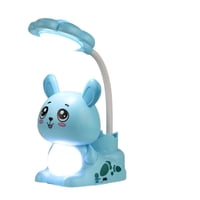 El Edén - Lampara Led, Sacapuntas, Lapicero 3 En 1, Diseño Perro Celeste