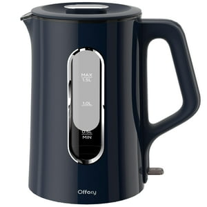 Hervidor Eléctrico Offacy Con Interior De Vidrio De Doble Pared, 1,5 L, 1200 W