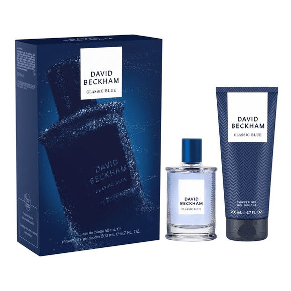 Set de Regalo David Beckham Classic Blue EDT 50ml y Gel de Ducha 200ml Hombre