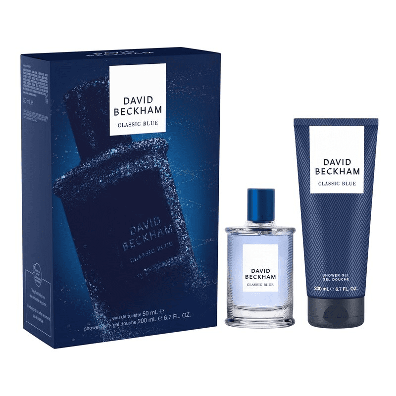 Set De Regalo David Beckham Classic Blue Edt 50ml Y Gel De Ducha 200ml Hombre