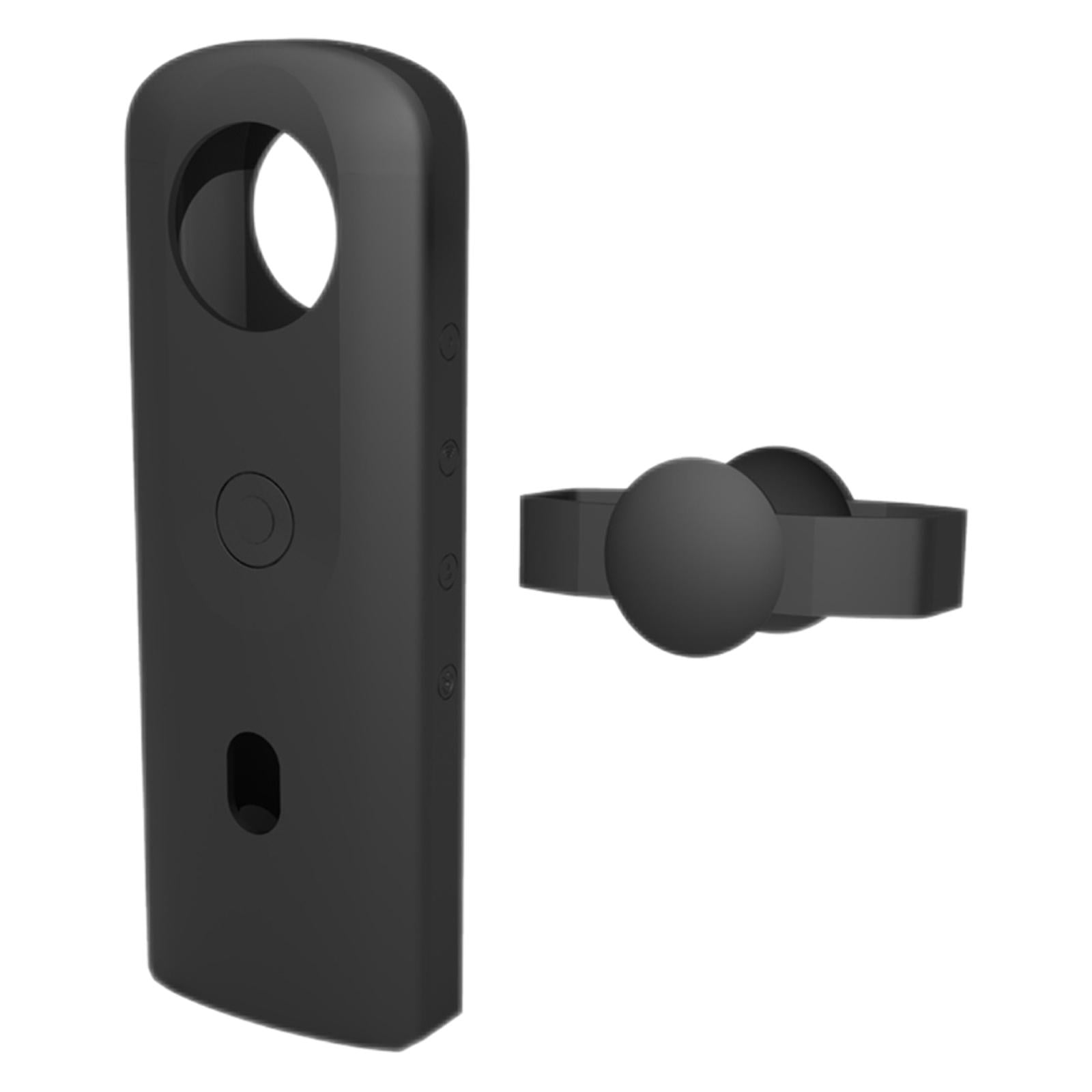 Magideal - Funda Protectora De Silicona Para Cámara, Con Funda De Lente A Prueba De Golpes, Protección De Lente De Cámara, Para Theta Sc2 360 Camera Girls Negro