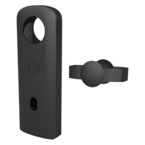 Magideal - Funda Protectora De Silicona Para Cámara, Con Funda De Lente A Prueba De Golpes, Protección De Lente De Cámara, Para Theta Sc2 360 Camera Girls Negro