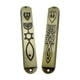 thumbnail image 5 of 2 Piezas Mezuzá Para Puerta Mesiánica Religiosa Moderna Exterior Mezuzá Placa Bronce, 5 of 6