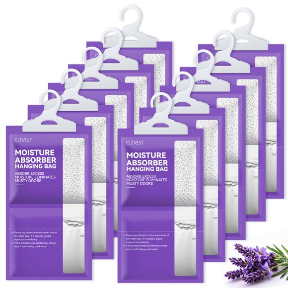 Deshumidificador CLEVAST, paquete de 10 paquetes de absorbentes de humedad, 500 ml
