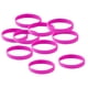 thumbnail image 1 of 10 Piezas / Paquete Pulseras De Silicona En Blanco Pulsera De Goma De Moda Rosa Rojo, 1 of 2