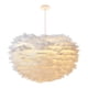 thumbnail image 2 of Novedad Pluma Colgante Luz De Techo LED Lámpara Colgante Minimalista Decoración DIY 50cm, 2 of 5
