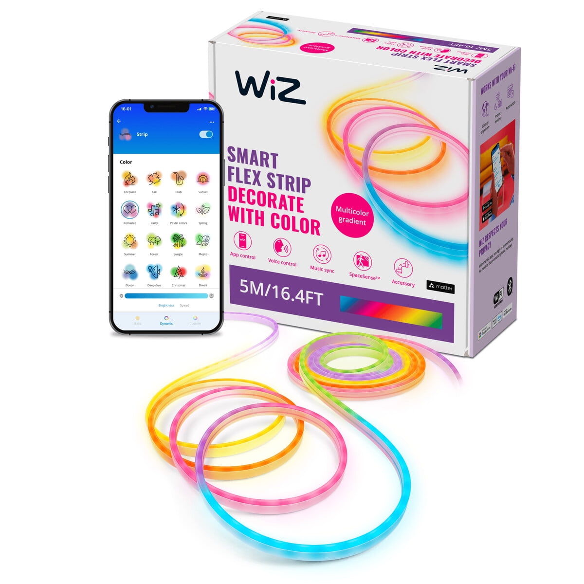 Tira Led Wiz Neon Flex 5m Multicolor Smart Dimmable 605600