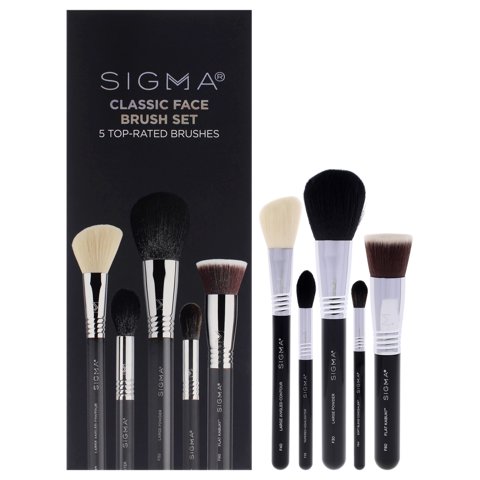 Set De Brochas Faciales Clásicas Sigma