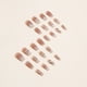thumbnail image 5 of 24 uñas postizas cortas, uñas postizas tipo ataúd para mujer con diseño de mariposas y brillo., 5 of 7