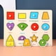 thumbnail image 1 of Wooden Mushroom Nail Hand Scratching Board Puzzle, Alphabet Number Wooden Nail Puzzle Enlightenment Early Education Cognition Children's Toys Baby Toys, 1 of 5