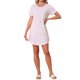 thumbnail image 2 of INSPIRE CHIC Camisón a Rayas para Mujer, Manga Corta Suave con Cuello Redondo y Dobladillo Curvo, Ropa de Dormir Ligera 3XL Cereza, 2 of 6