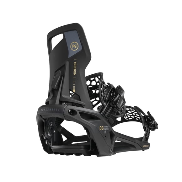 Fijaciones de snowboard Nidecker OG Supermatic Auto Open XL negras