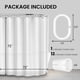 thumbnail image 5 of Cortina de ducha LiBa impermeable PEVA blanca 300 ml 180 x 180 cm, 5 of 7