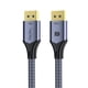 thumbnail image 1 of Cable Displayport Dp 2.1 16k 8k 4k 144hz/165hz/240hz 1.5 Mts Gris, 1 of 2
