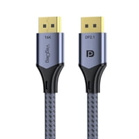 Veggieg - Cable Displayport Dp 2.1 16K 8K 4K 144Hz/165Hz/240Hz 1.5 Mts Gris