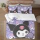 thumbnail image 1 of Kuromi Soft 3D Printed Duvet Cover Bedding Set with Comforter Cover 3 Piece Set, 1 of 5