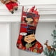thumbnail image 2 of La Compañía Eléctrica Tema: Calcetines de Navidad, fino lino blanco para colgar en escaleras y chimenea, decoración navideña para el hogar, regalo de Navidad. 45cm × 32cm, 2 of 5