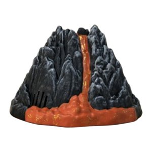 Magideal - Modelo De Volcán Juguete Suministros Para Fiestas Juguete De Desarrollo, Decoración De Volcán, Figura De Volcán, Modelo De Erupción Volcánica Para Niñ Sin Función