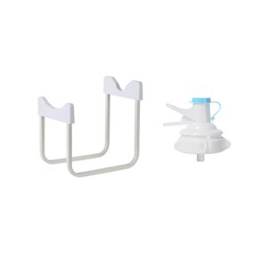 Bothyi - Soporte Para Botella De Agua Para Dispensar Despensa, Soporte Para Jarra De Agua De Escritorio Para El Hogar, H 22,5 Cm, 28 Cm, Blanco Con Pico