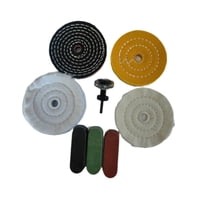 Magideal - Kit De Rueda Pulidora, Almohadillas De Pulido Reutilizables, Almohadillas De Pulido Suaves Con Vástago Para Aluminio, Cromo, Metal, Madera Y Vidrio.