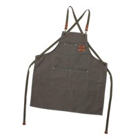 Magideal - Delantal De Trabajo Delantal De Jardinería Delantal De Delantal De Cocina Delantal De Tienda De Carpintería Para Salón Carpintero Hogar Tienda Verde Gris