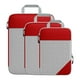 thumbnail image 3 of Juego De 3 Cubos De Embalaje Organizadores De Viaje Bolsas Organizadoras De Maletas Impermeables Rojo, 3 of 3