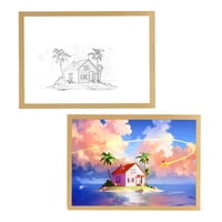 Lelumania - Cuadro Led De Kame House 23X18Cm