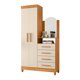 thumbnail image 1 of Cómoda Capri 2 Puertas 4 Cajones Beige - Café, 1 of 4