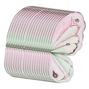 Magideal - 20 Piezas De Papel Para Envolver Flores, Suministros De Floristería, Ala De Mariposa, Papel De Embalaje De Moda Divertido Para Decoración De Fiesta De Rosa Claro