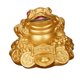 thumbnail image 1 of Lucky Waving Money Toad Frog Decoración De Feng Shui Chino # 5 Gold, 1 of 3