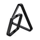 thumbnail image 2 of Juego De 2 Estantes Planos Para Bolas De Billar, Estante De Diamantes, Accesorio De Estante Triangular, Snooker Negro, 2 of 4