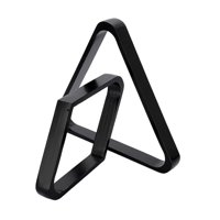 Ioensy - Juego De 2 Estantes Planos Para Bolas De Billar, Estante De Diamantes, Accesorio De Estante Triangular, Snooker Negro