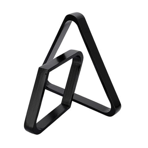Ioensy - Juego De 2 Estantes Planos Para Bolas De Billar, Estante De Diamantes, Accesorio De Estante Triangular, Snooker Negro
