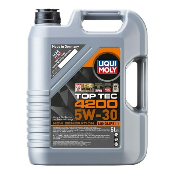 Aceite Motor Top Tec 4200 Longlife Ill 5w30 Liqui Moly 5lts amarillo
