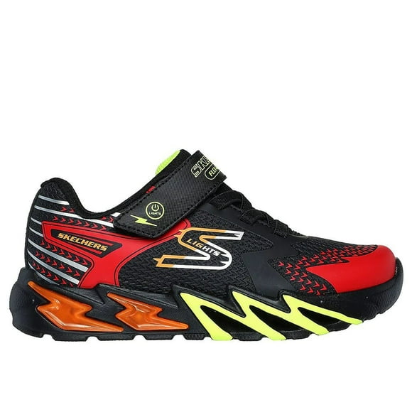 ZAPATILLAS SKECHERS S-LIGHTS FLEX GLOW BOLT NIÑOS 400138L-BKRD - Talla 29